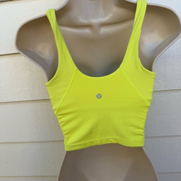 Electric Lemon Align Tank Lululemon size 4 plus DANCE  headband - Picture 3 of 6